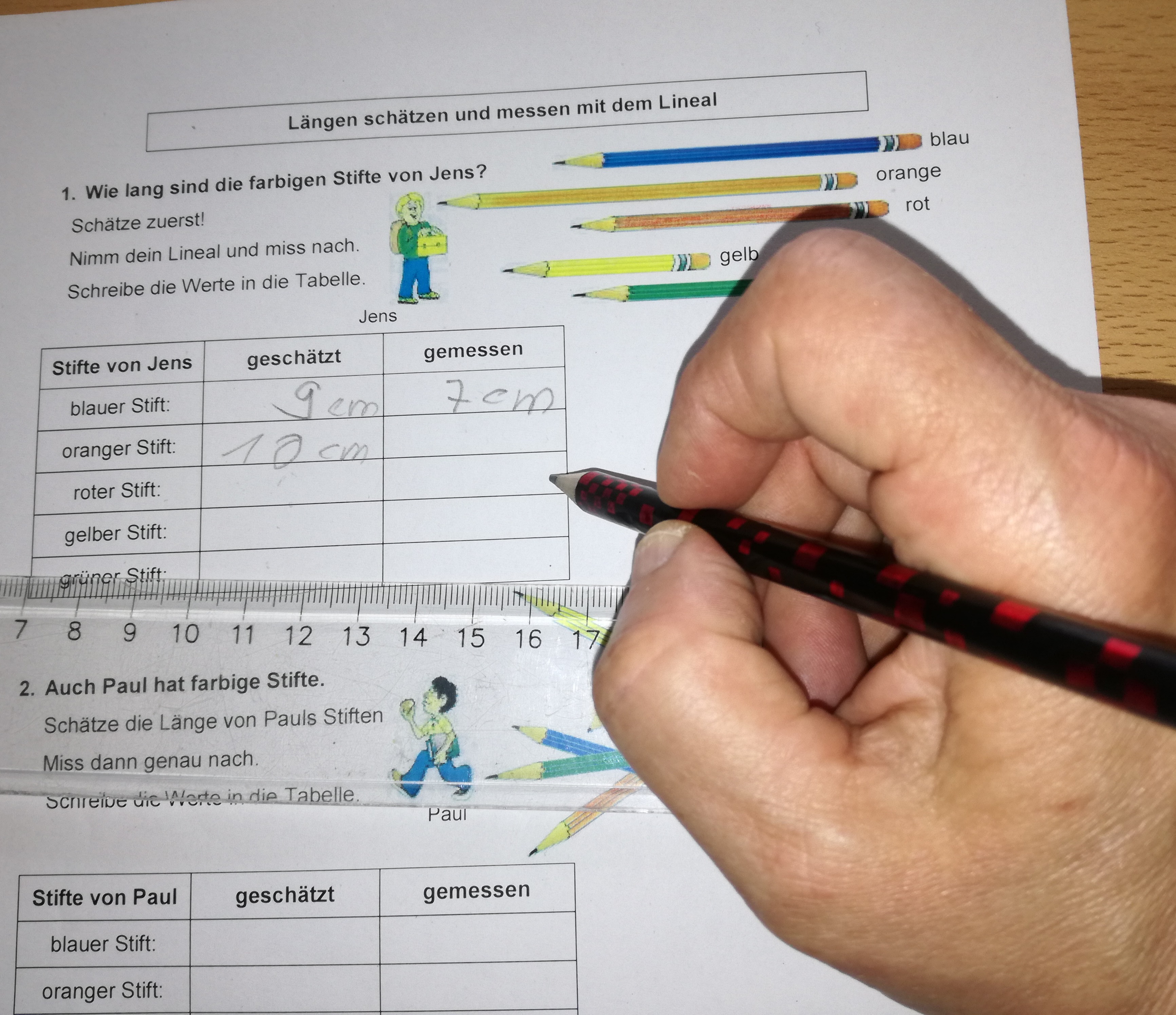 Fröbelschule Fellbach - Schüler beim lernen - Stufenprofil der Berufschulstufe